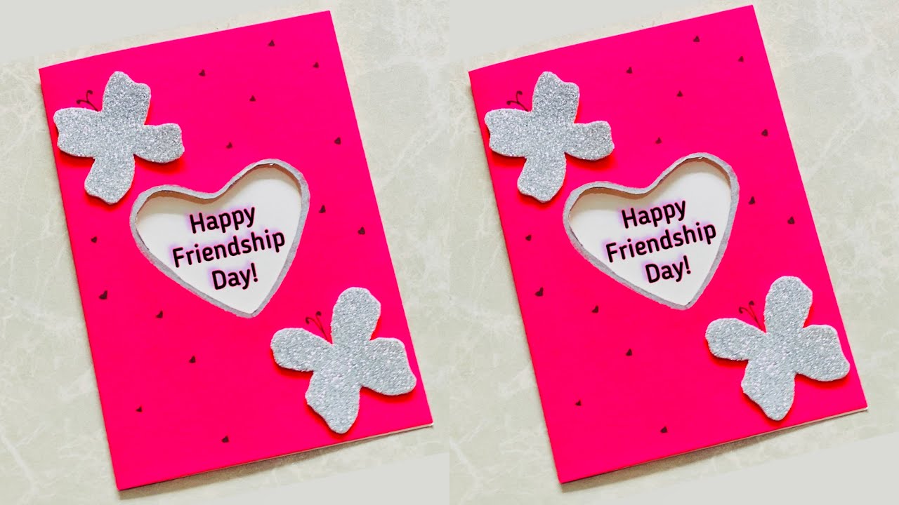 Beautiful Friendship Day 2022 Card Idea Easy Greeting Card For Friends And Besties Diy T Idea