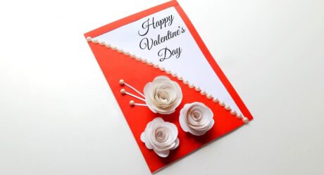 Beautiful Valentine's Day Card • #valentinesday • valentines day card making ideas • #valentinescard