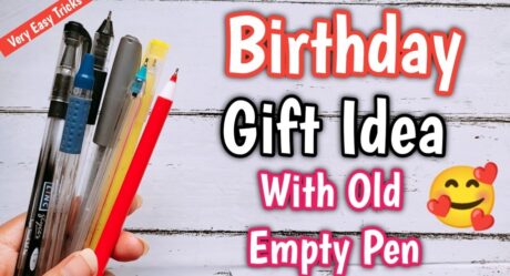 Birthday Gift Idea 2021 | DIY Birthday Gift | Old Pen Craft Idea | best craft idea out of waste pens