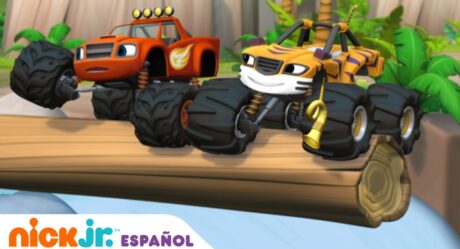 Blaze y los Monster Machines | Corre carreras en la jungla con Blaze y Stripes | Nick Jr. en Español