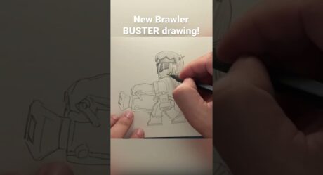 Brawl Stars Buster Drawing #shorts