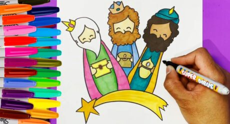 COMO DIBUJAR A LOS TRES REYES MAGOS | How to draw the Three Kings easy
