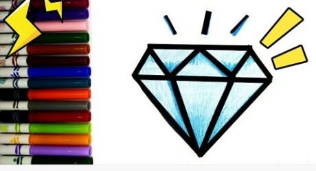 COMO DIBUJAR UN DIAMANTE – How to draw a diamont