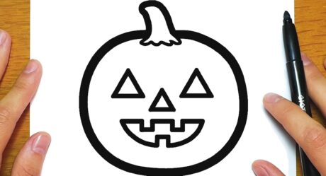 CÓMO DIBUJAR UNA CALABAZA PARA HALLOWEEN | Dibujos para dibujar