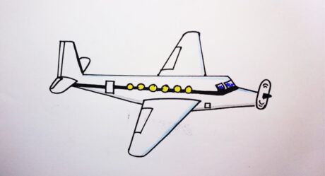 Cessna plane drawing for kids and beginners| Learn airplane step by step drawing