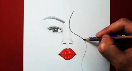Çizime Yeni Başlayanlar İçin Kolay Kız Yüzü Çizimi