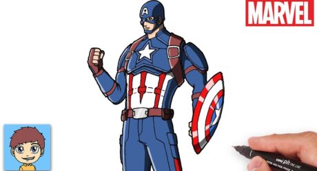 Comment Dessiner Captain America Facilement – Dessin Facile