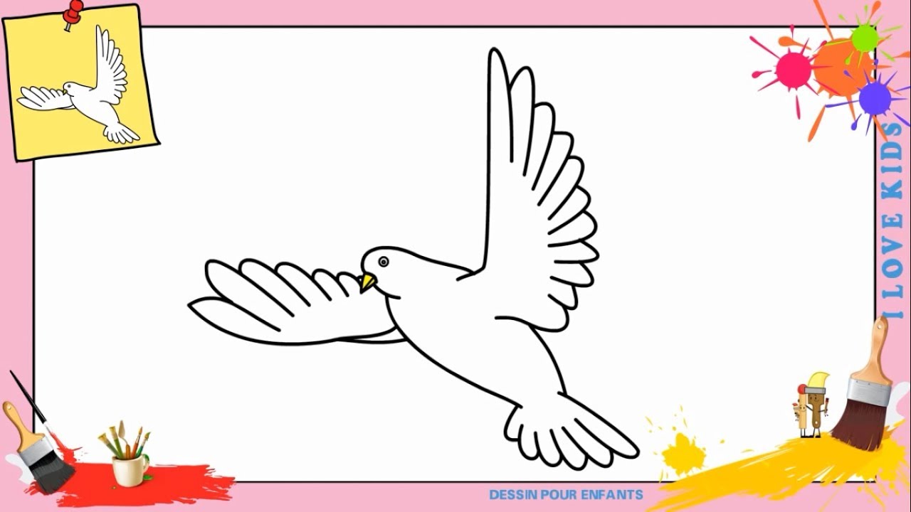 Comment dessiner un pigeon FACILEMENT etape par etape