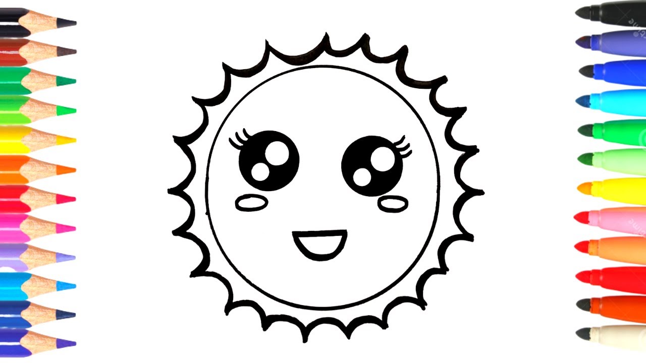 Comment dessiner un soleil  |DESSIN SOLEIL | DESSIN FACILE | DESSIN POUR ENFANTS