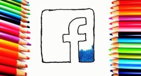How to Draw FACEBOOK Logo – Draw and Color