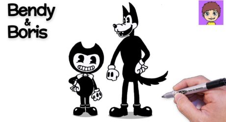 How to Draw Bendy and Boris – Drawings to Draw – Easy Drawings Bendy And The Ink Machine