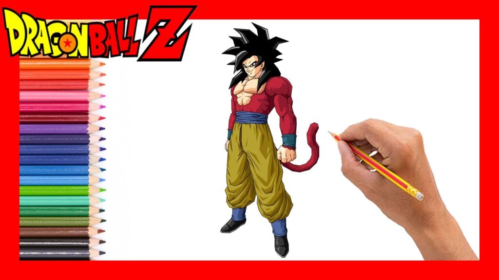 Como Dibujar A Goku Ssj4 De Dragon Ball Z Paso A Paso Dibujos FÁciles De Hacer 