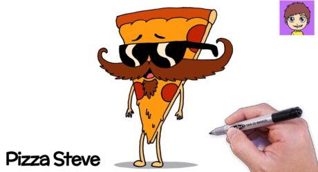 Como Dibujar a Pizza Steve Paso a Paso – Dibujos para Dibujar – Dibujos Faciles Tio Grandpa