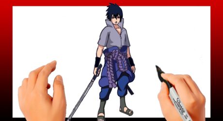 How to Draw Sasuke I Naruto Easy Step by Step