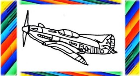 How to draw a plane Step by Step 3 – How to draw a plane 3
