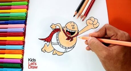 How to Draw and Color Captain Underpants