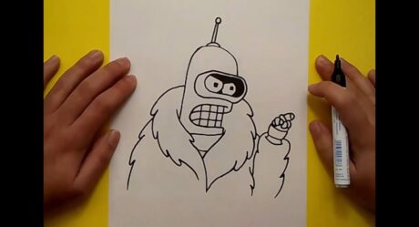 Como dibujar a Bender paso a paso 2 – Futurama | How to draw Bender 2 – Futurama