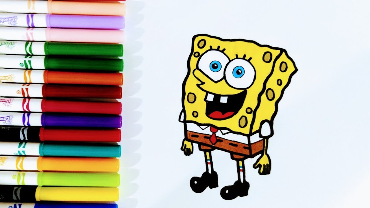 Como Dibujar A Bob Esponja Paso A Paso Juegos Para Pintar How To Draw ...