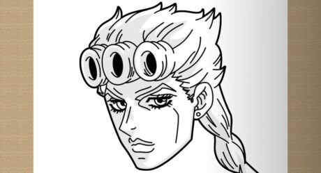 How to draw GIORNO GIOVANNA (JoJo) step by step, easy AND fast