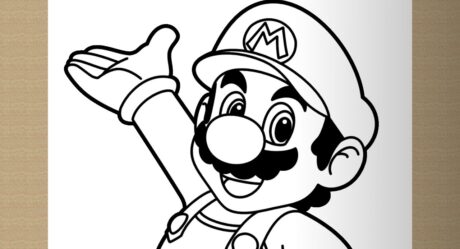 How to draw MARIO (Nintendo) step by step, easy AND fast