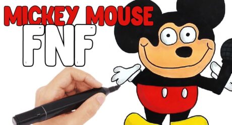 How to Draw MICKEY MOUSE | FRIDAY NIGHT FUNKIN | MICKEY MOUSE FNF