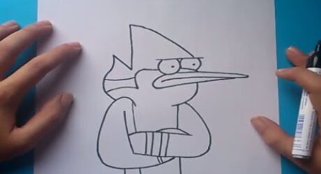 How to draw Mordecai step by step 2 – One more show | How to draw Mordecai 2 – Regular show