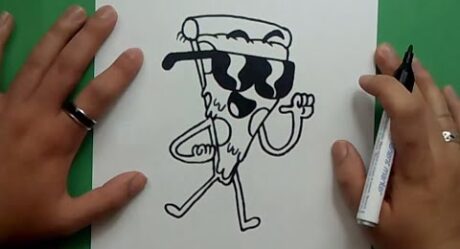 Como dibujar a Pizza Steve paso a paso – Tito Yayo | How to draw Pizza Steve – Uncle Grandpa