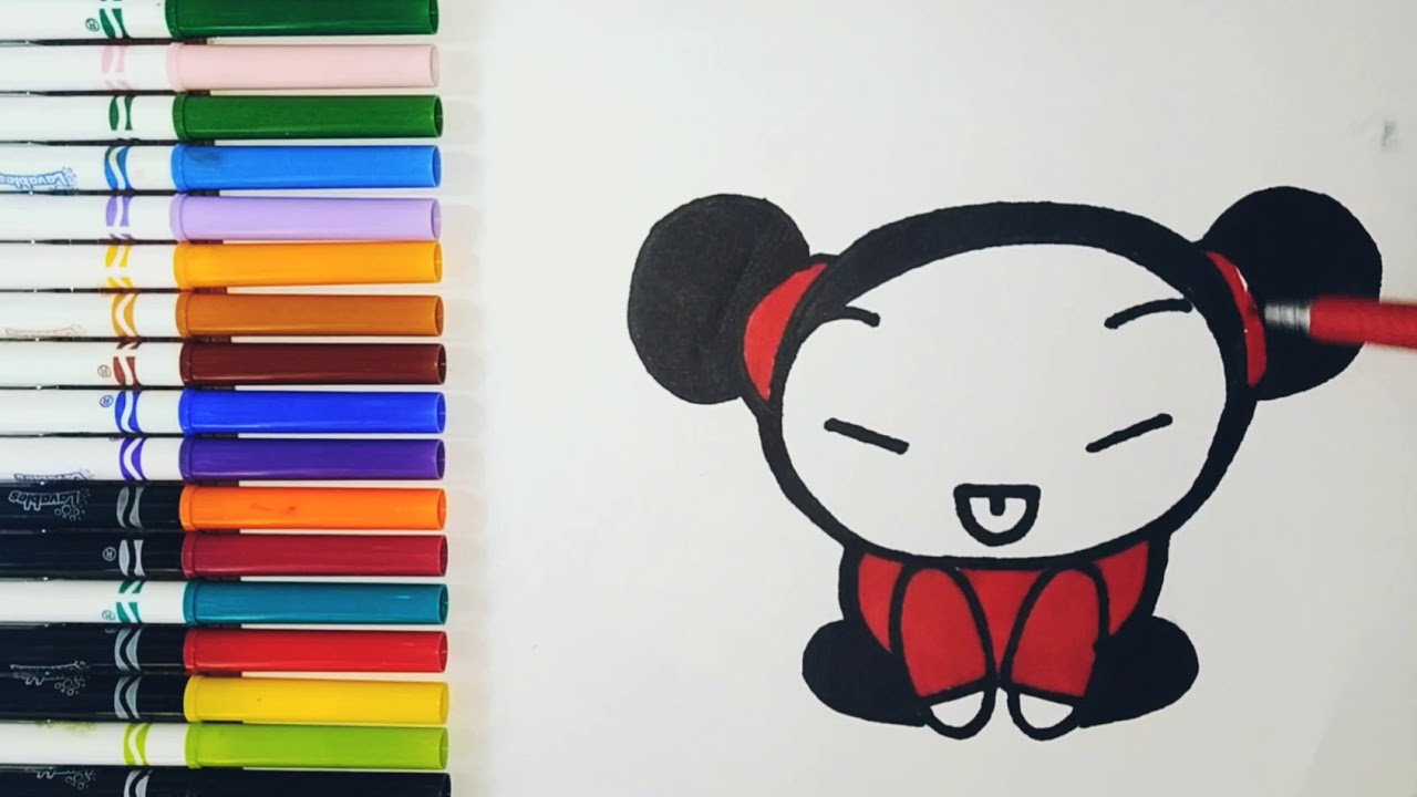 Cómo dibujar a Pucca How to draw Pucca