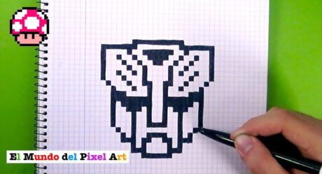 How to draw the transformers logo – THE WORLD OF PIXEL ART
