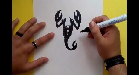 How to draw a tribal scorpion step by step 2 | How to draw a tribal scorpion 2