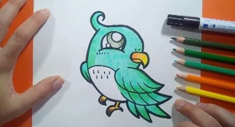 Como dibujar un pajaro paso a paso 10 | How to draw a bird 10