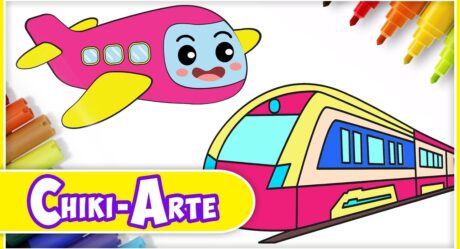 Cómo dibujar un tren rápido y más vehículos – Dibujos paso a paso | Chiki-Arte Aprende a Dibujar