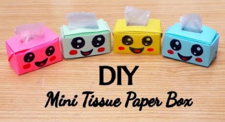 Cute DIY Tissue Box from Paper | Handmade Paper Box Easy | Back To School Craft Ideas | Origami Box