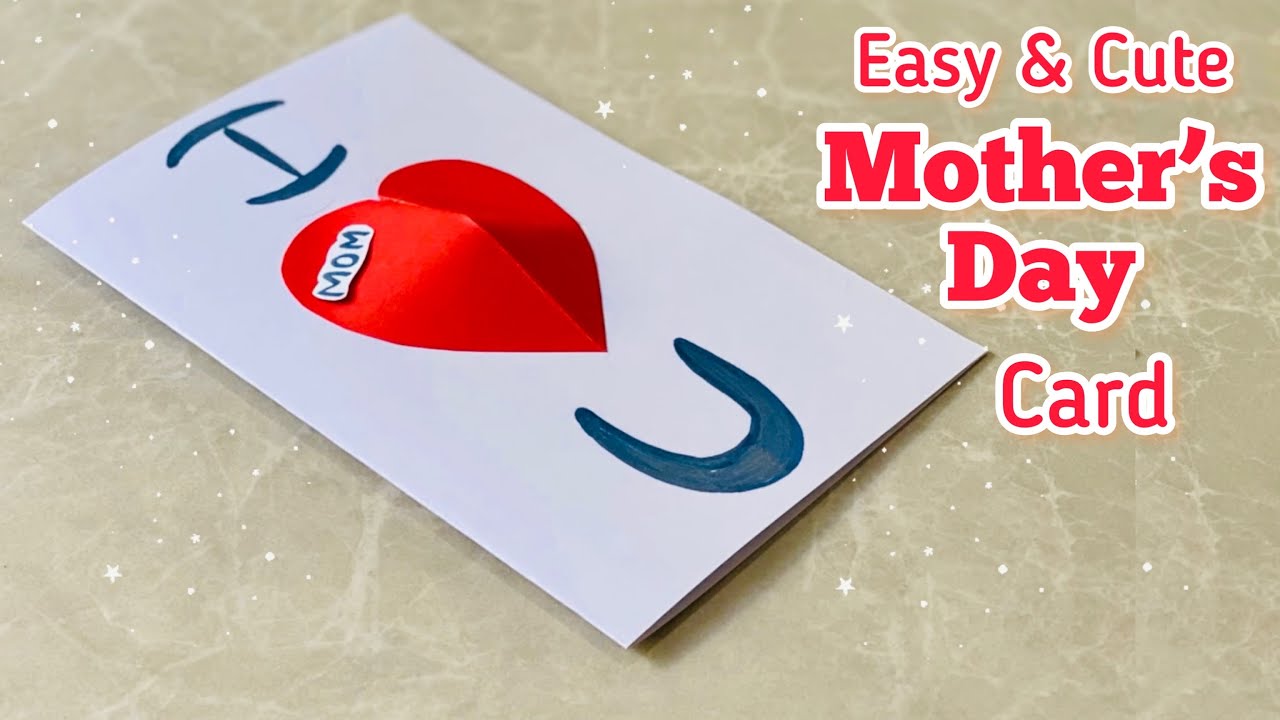 Cute White Paper Mothers Day Cardeasiest 3d Heart Greeting Card For Mothers Day Mothersday