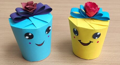 Cute gifts idea for kids || Chocolate gifts packet tutorial || DIY – PAPER CUP CHOCOLATE GIFT BOX