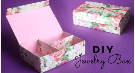 DIY Jewelry Box | How To Make Jewellery Box from Waste Cardboard | DIY Organizer