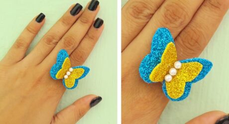 DIY : Ring Making at home • how to make butterfly ring • butterfly ring idea • handmade #ring making