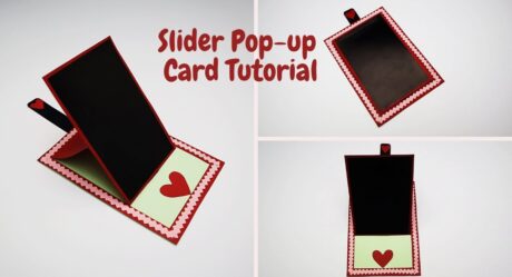 DIY-Slider Pop Up Card For Scrapbook | How to Make Photo Slider Pop Up Card