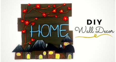 DIY Wall Hanging / Wall Art / Wall Decor Using Cardboard and Clay for Home Decoration