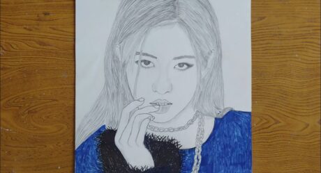 Drawing Blackpink-Rose|How to draw blackpink Rosé|Rose drawing |with measurements|for beginners|박채영