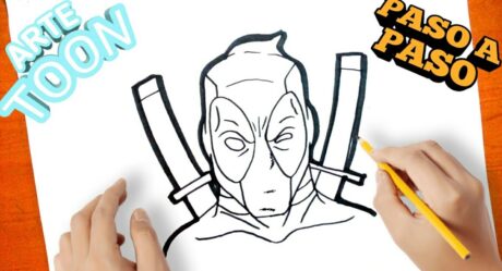 (FÁCIL) Como dibujar a Deadpool – How to draw Deadpool