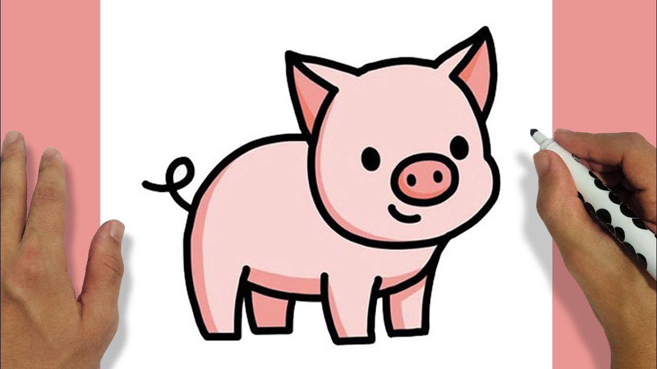 HOW TO DRAW A CUTE PIG