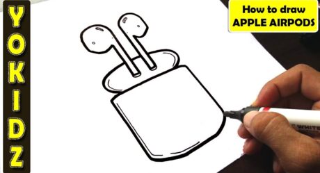 HOW TO DRAW APPLE AIRPODS