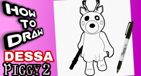 CÓMO DIBUJAR A DESSA DE PIGGY BOOK 2 | PASO A PASO | como dibujar a dessa de piggy book 2 facil