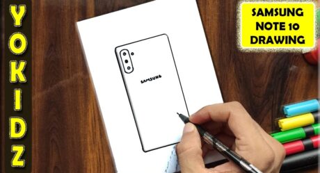 HOW TO DRAW SAMSUNG GALAXY NOTE 10
