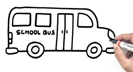 Comment dessiner un autobus scolaire facile | Dessin YoKidz | Chaîne YoKidz