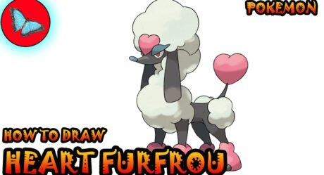 How To Draw Heart Trims Furfrou From Pokemon | Drawing Animals