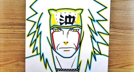 Comment dessiner Jiraya étape par étape / Croquis d’anime facile / Tutoriel d’art Naruto @ m.adrawings8207