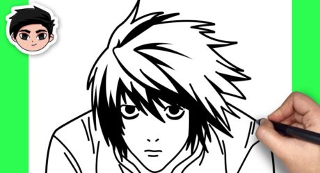 Comment dessiner L Lawliet | Death Note – étape par étape facile