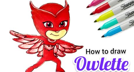 How To Draw Owlette /Owlette From PJ Masks Easy for beginners | Cartooning Cute Drawings